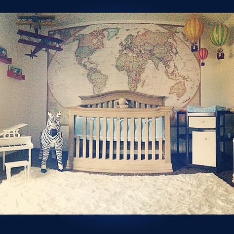 Travel theme nursery World Traveler Nursery, Baby Boy Nursery Room Ideas, Nursery Room Ideas, Explorer Nursery, Travel Theme Nursery, Travel Nursery, Boy Nursery Themes, Airplane Nursery, Girl Nursery Themes