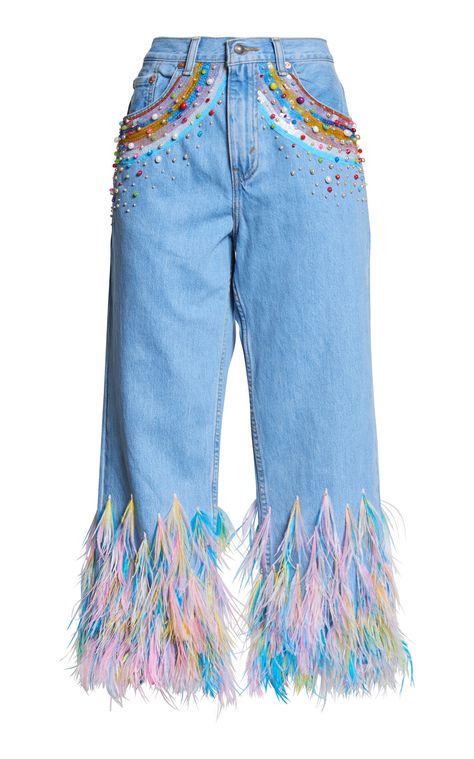 Pearl Pants, Embellished Pants, Rainbow Jeans, Pearl Jeans, Diy Tricot, Jeans Embellished, Taylor Swift Tour Outfits, Fest Outfits, Jeans Cropped