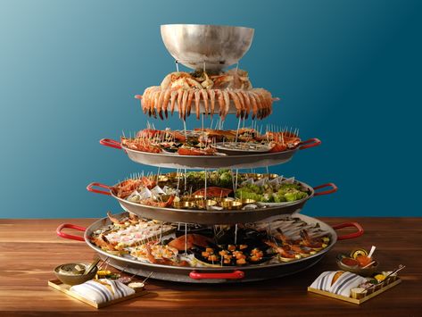 How to Build the Ultimate Seafood Tower Seafood Tower Ideas, Seafood Tower, Countertop Oven, Crab And Lobster, Induction Cooking, Shrimp Cocktail, Holiday Food, Freshwater Fish, Christmas 2024