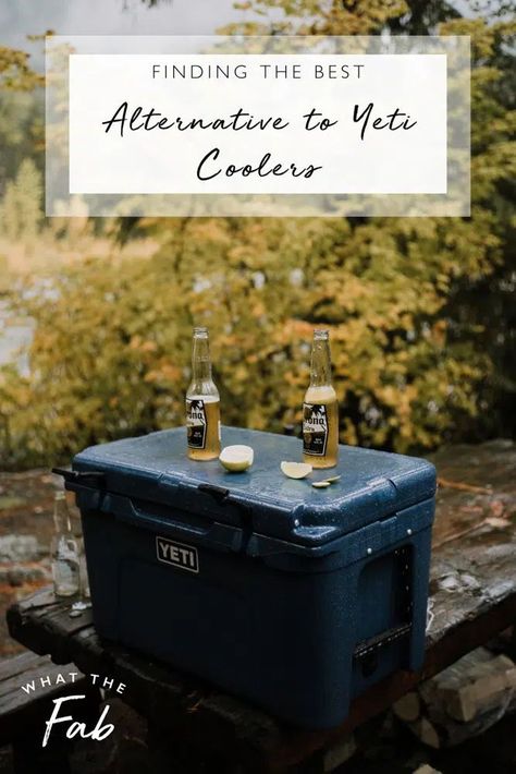 Get ready for your next barbecue, camping weekend, or road trip with these affordable alternatives to Yeti coolers. Click this pin to shop them all! inexpensive cooler, coolers like Yeti, best camping gear Water Cooler Bottle, Yeti Tundra, Green Dome, Camping Coolers, Yeti Cooler, Yeti Coolers, Cooler Painting, Food Projects, Food Packaging Design