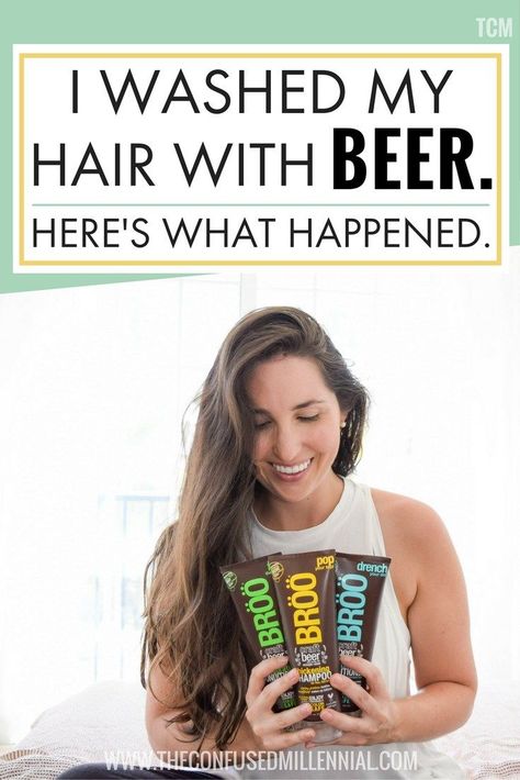 Naturally Lighten Hair, Beer Benefits, Beer Shampoo, Lighten Hair Naturally, Hair Lightening, Lighten Hair, Beer For Hair, Natural Beauty Secrets, Washing Your Hair