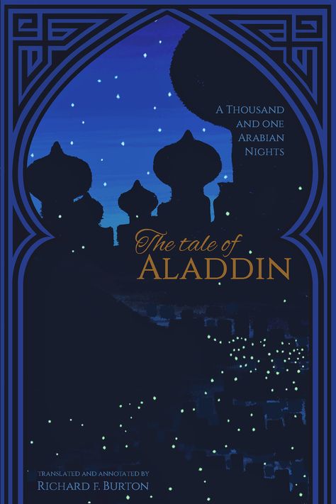 Aladdin Book Design (Front/Back Covers, Pages) on Behance Arabian Poster Design, Arabian Graphic Design, Aladdin Illustration, Aladdin Poster, Aladdin Arabian Nights, Arabian Design, Aladdin Art, Aladdin Wallpaper, Front Cover Designs