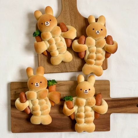 Tokyo Restaurant, Bread Art, Kawaii Cooking, Bear Cookies, Cute Baking, Kawaii Food, Cute Desserts, So Creative, Cafe Food