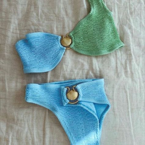 Period Swimwear, Gala Gonzalez, Eco Materials, Emmanuelle Alt, Crinkle Fabric, Cute Bathing Suits, Swimwear Bottoms, Cute Swimsuits, Matte Gold