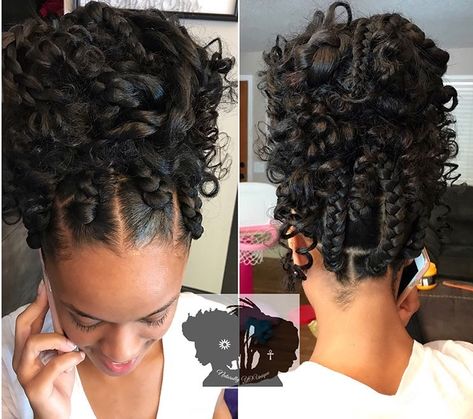 Braided Messy Bun, Updo Cabello Natural, Black Braided Updo, Box Braids Updo, Goddess Box Braids, Diy Updo, Braids Updo, Messy Bun With Braid, Jumbo Box Braids