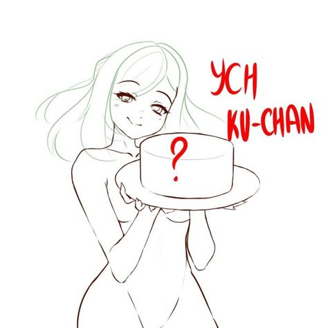 🌿Cake girl🌿 - YCH.Commishes Character Cooking Pose, Drawing Eating Pose, Baking Base Drawing, Drawing Base Birthday, Happy Birthday Ych Base, Cake Art Reference, Holding Cake Pose Drawing Reference, Birthday Ych Base, Baking Poses Drawing