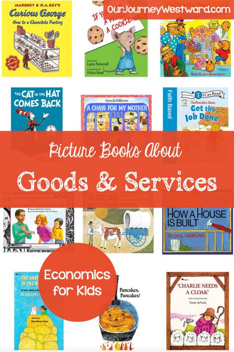 Social Studies Picture Books, Economics Lessons Elementary, Goods And Services Kindergarten, Goods And Services Activities, Goods And Services Second Grade, First Grade Economics, Goods And Services First Grade, Elementary Economics, Economics For Kids