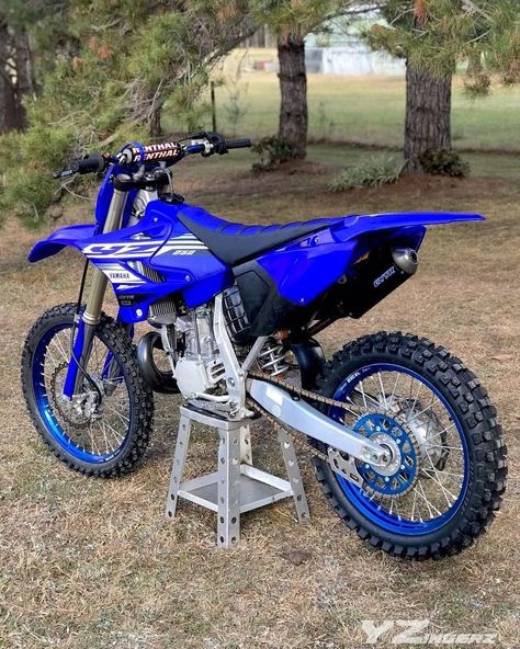 Blue Monday 💙 Fresh bike sent in by 👇 👇👇 Owne Yamaha Dirt Bikes, Iron Man Photos, Blue Motorcycle, Motocross Love, Image Moto, Motorcross Bike, Motorbike Accessories, Motorcycle Aesthetic, Blue Monday