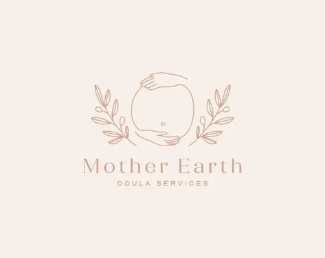 Pregnant Logo Design, Midwife Logo Design, Doula Logo Design, Pregnant Logo, Midwife Logo, Motherhood Logo, Baby Logo Branding, Doula Logo, Mom Logo