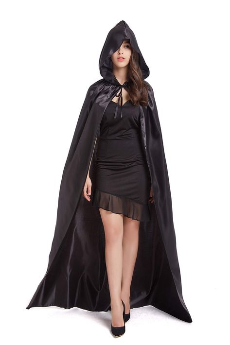 Fall Outwear, Witch Cape, Witch Costume Diy, Cloak With Hood, Velvet Cloak, Cape Costume, Autumn Outwear, Wedding Coat