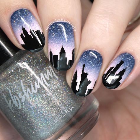 Broadway Nails, Nagel Stamping, Las Vegas Nails, Vegas Nails, Usa Nails, Nyc Nails, Up Nails, City Nails, Nail Vinyls