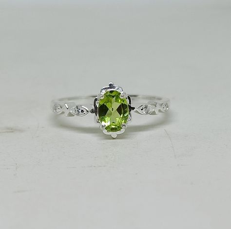 Excited to share the latest addition to my #etsy shop: Natural Peridot Ring, Dainty Ring, Promise Ring, August Birthstone, 925 Sterling Silver, Peridot Stacking Ring, Gift for Her https://etsy.me/3Ox0H3J #gold #ethicalgemstones #oval #cathedral #prong #minimalist #no # Engagement Rings Silver, Peridot Engagement Rings, Zierlicher Ring, Peridot Stone, August Birthstone, Rings Silver, Peridot Gemstone, Peridot Ring, August Birth Stone