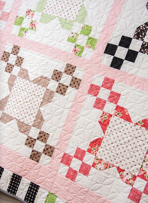 Nine Patch Quilts, Simple Quilts, Bunny Quilt, Nine Patch Quilt, Hanging Quilts, Spring Quilts, Sew Baby, Block Quilts, Block Quilt