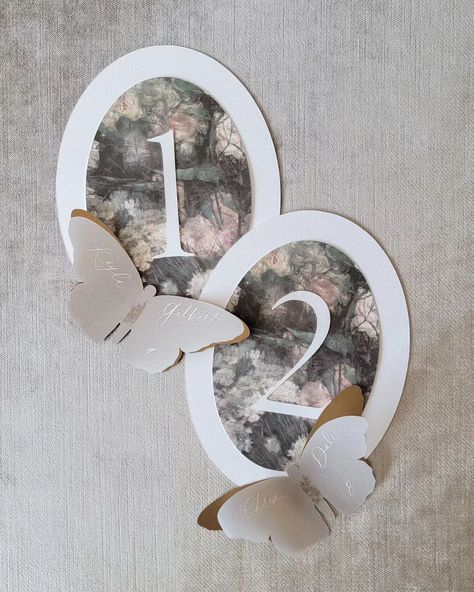 Vellum Table Numbers, Butterfly Table Numbers, Table Number, Table Number Ideas, Unique Table Numbers Wedding, Unique Table Numbers, Number Ideas, Butterfly Table, Diy Wedding Table