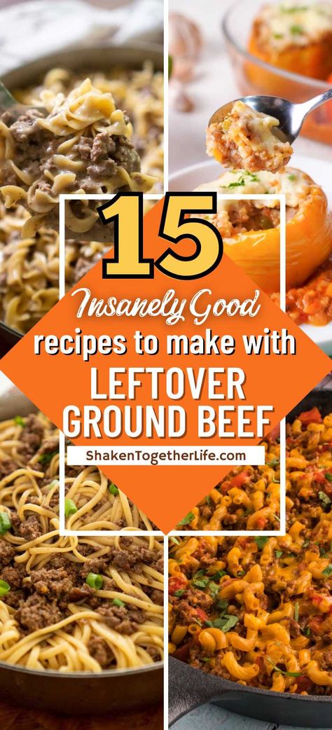 Leftover Hamburger Meat, Leftover Ground Beef Recipes, Leftover Ground Beef, Hamburger Recipes Easy, Hamburger Recipes Patty, Minced Beef Recipes, Minced Meat Recipe, Taco Meat Recipes, Leftover Beef