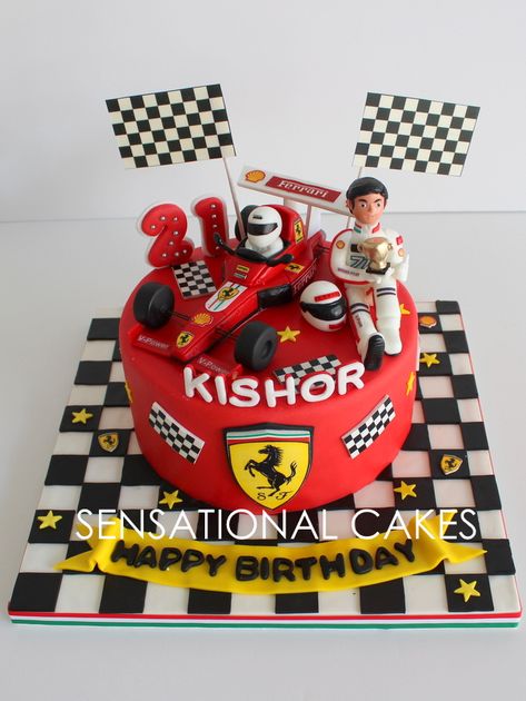 Formula 1 Cakes For Men, Ferrari Birthday Cake Formula 1, Ferrari Theme Cake, Ferrari Car Cake Topper Printable, Ferrari Car Cake, Ferrari Cakes For Boys, Birthday Cake For Girl, Ferrari Cake, Racing Cake