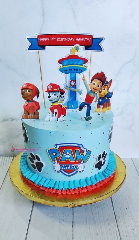 Pawpatrolcake Toppers, Fondant Unicorn Cake Toppers, Fondant Unicorn, Imprimibles Paw Patrol, Paw Patrol Cake, Unicorn Cake Topper, Unicorn Cake, 6th Birthday, Fondant Cakes