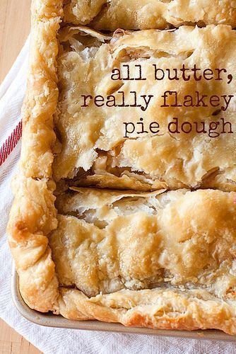 The secret to flaky pie dough? Butter! All Butter, Really Flaky #Pie Dough recipe Flaky Pie Crust Recipe, Pie Crust Recipe Easy, Pie Dough Recipe, Homemade Pie Crust Recipe, Easy Pie Crust, Flaky Pie Crust, Easy Pie, Pie Crust Recipes, Butter Pie