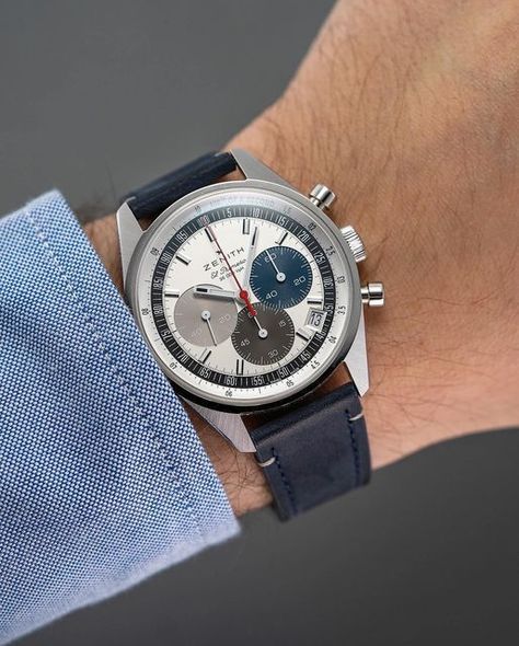 Teddy Baldassarre on Instagram: "Zenith’s Chronomaster Original is an excellent example of a brand knowing when not to get in the way of its own legacy, staying true to the iconic A386 design while offering a modern high-frequency chronograph caliber capable of measuring 1/10th of a second. What do you guys think of the Chronomaster Original? • • • • #zenith #zenithwatch #zenithwatches #pandadial #pandawatch #reversepanda #elprimero #zenithelprimero #watchenthusiast #tricolor #chronomasterorig Panda Watch, Zenith Chronomaster, Zenith Watches, Stay True, Breitling Watch, Omega Watch, Fashion Watches, Chronograph, Time Piece