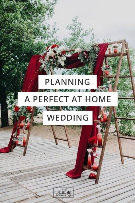 Wedding Reception At Home, Home Planning, At Home Wedding, Planning A Small Wedding, Small Backyard Wedding, Marriage Reception, Informal Weddings, Small Intimate Wedding, Wedding Tags