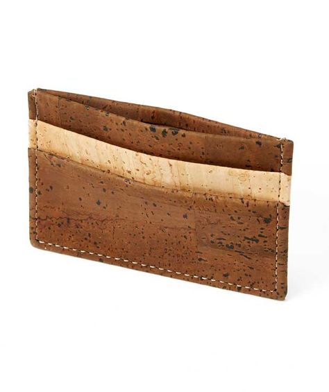 Eve® Wallet | Saugeen Cardholder in Natural Brown Cork Fabric Funky Bags, Cork Ideas, Cork Handbag, Cork Projects, Cork Bag, Bag Sewing, Sewing Purses, Cork Fabric, Handbag Patterns