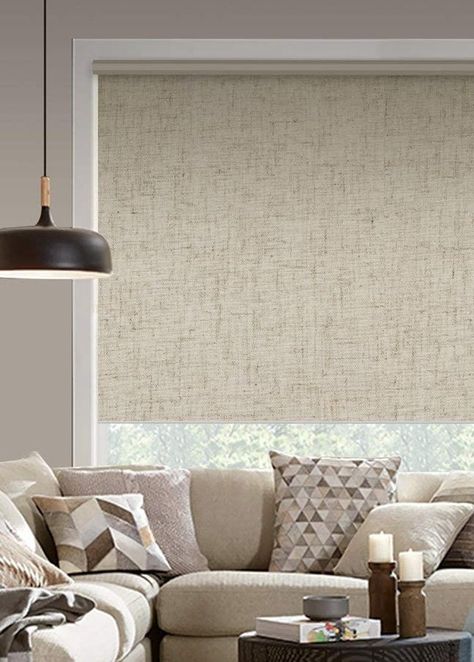 LINO Extra Textured With Natural Linen Custom Made Opaque - Etsy Blinds For Large Windows, Linen Blind, Blinds For Windows Living Rooms, Window Roller Blinds, Window Roller Shades, Selling Crafts, Living Room Blinds, Drapery Designs, Tweed Style