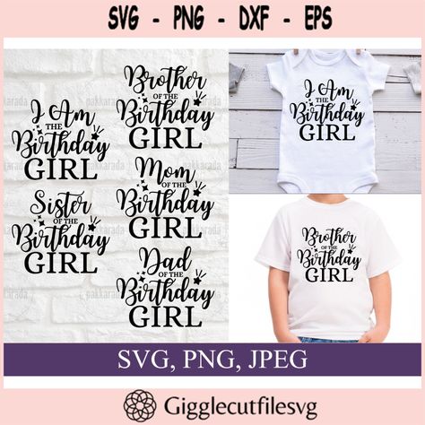 Birthday Girl Svg Bundle Birthday Family Matching Shirts Svg Mom Dad Bro Sis Check more at https://gigglecutfilesvg.art/product/birthday-girl-svg-bundle-birthday-family-matching-shirts-svg-mom-dad-bro-sis-2/ Family Matching Shirts, Bro Sis, Girl Dad, Sister Birthday, Dad Birthday, Matching Shirts, Family Matching, Birthday Girl, Mom Dad