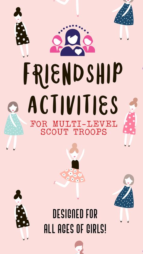 Girl Scout Friendship Activities, Brownie Meeting Ideas Activities, Girl Scout Birthday Activities, Be A Sister To Every Girl Scout Activity, Girl Guides Activities, Girl Scout Activity Ideas, Junior Girl Scouts Activities, Brownie Meeting Ideas, Girl Scout Brownies Meetings