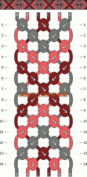 Friendship Bracelets With 6 Strings, Friendship Bracelets Patterns 6 Strings, Friendship Bracelets 6 Strings, Bracelet Pattern 3 Colors, String Bracelet Patterns 3 Colors, Bracelet Patterns Normal, Bracelet Patterns 6 Strings, Three Color Bracelet Pattern, 3 Color Friendship Bracelet Pattern