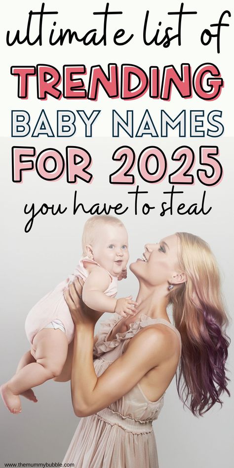 Baby names for 2025 Baby Names Unique List, Names That Start With A, Baby Names With Middle Names, Unique Baby Names List, Cute Unique Names, Hebrew Names And Meanings, Harry Potter Baby Names, Two Syllable Girl Names