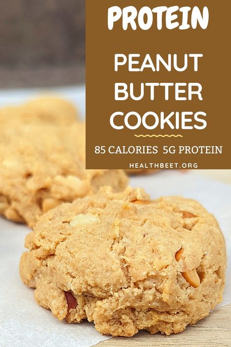 85 Calorie Protein Peanut Butter Cookies Healthy Peanut Butter Cookies, Gluten Free Peanut Butter Cookies, Vegan Peanut Butter Cookies, Biscuits Diététiques, Easy Peanut Butter Cookies, Gluten Free Peanut Butter, Healthy Peanut Butter, Peanut Butter Cookie Recipe, Oreo Dessert