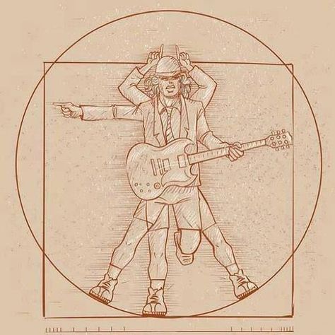 Acdc Drawing, Acdc Tattoo, Acdc Art, Ac/dc Art, Punk Wallpaper, Rock And Roll History, Painted Clothing, Vitruvian Man, Band Wallpapers