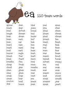 FREE lists of vowel digraph words that fit the "When two vowels go walkiing..." rule. When Two Vowels Go Walking, Two Vowels Go Walking, Ea Words, Teaching Vowels, Team Word, Digraph Words, Vowel Digraphs, Vowel Activities, Vowel Worksheets