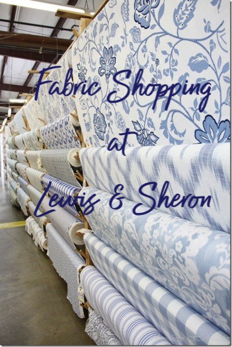 French Country Fabric, Fabric Shopping, Fabric Stores, Blue White Decor, Blue And White Fabric, Shabby Chic Interiors, Southern Hospitality, Chic Interior, Blue Rooms