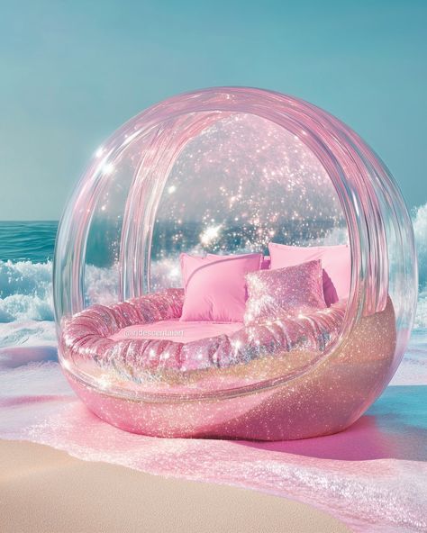 If you need me, don't. #IridescentAIArt #IridescentArt #Iridescent #Ocean #Bed #Aesthetic #Mood #Vibes Mermaid Pictures Art, Carol Aesthetic, Tropical Bedroom Ideas, Ocean Bed, Cute Wallpapers For Android, Bed Aesthetic, Beautiful Bedroom Colors, Pink Island, Iridescent Mermaid