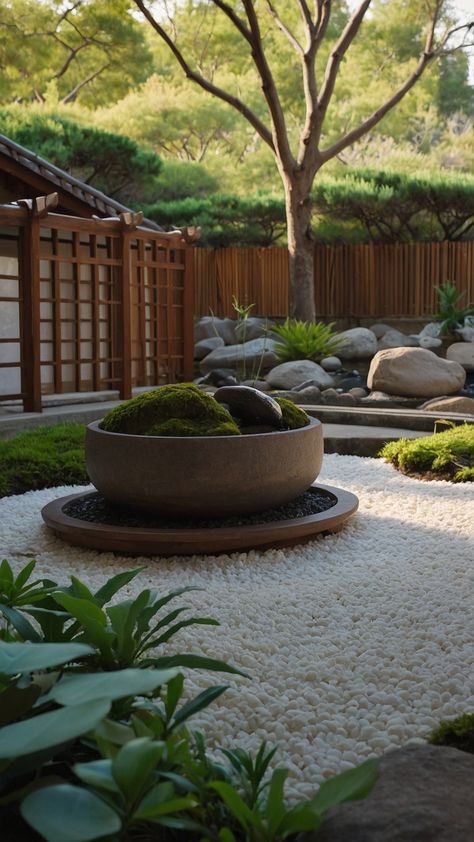 Transform your outdoor space into a serene Japanese zen garden oasis with these modern and minimalist design ideas Create a peaceful meditation space with small and stylish DIY backyards Discover indoor and outdoor Japanese design inspiration for small spaces Zen Gardens Backyard, Indoor Zen Garden Ideas, Zen Patio Ideas, Home Zen Garden, Unique Garden Ideas, Small Japanese Garden Ideas, Diy Japanese Garden, Zen Garden Backyard, Garden Ideas For Small Spaces