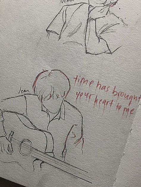 ━ 𝐡𝐚𝐳𝐞𝐥 ☻ Guitar Drawing, Playing Guitar, A Man, Guitar, Drawings