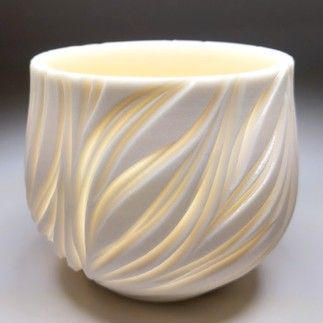 Porcelain luminary for tea-lights.  Lights up in daylight too!  Made on the wheel and then carved.  Great idea for a bathroom, gift, or just to relax. Ceramic Sculpture Figurative, Ceramic Lantern, Decor Coffee Table, Glow Light, Porcelain Candle, Ceramic Art Sculpture, Pottery Videos, Clay Studio, Surface Decoration