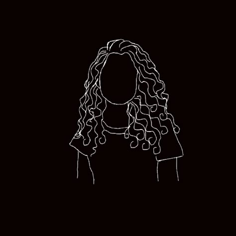 Curly Hair Wallpaper Cartoon, Curly Hair Animation, Curly Hair Wallpaper, Curly Hair Silhouette, Curly Hairstyles Drawing, Hair Wallpaper, Curly Hair Cartoon, Hair Clipart, Hairstyle Hairstyle