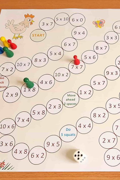 Multiplication Games For Kids, Free Multiplication Games, Fun Multiplication Games, Games For Classroom, Multiplication Games Free, Multiplication Fun, Printable Math Games, Learning Multiplication, Math Board Games