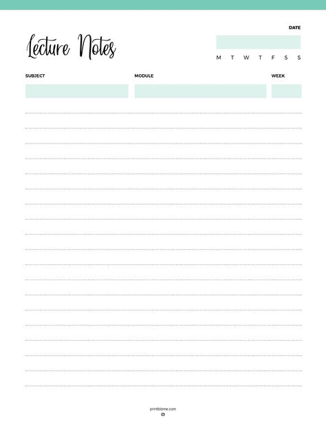 Lecture Notes Templates - 16 FREE Note Taking Template Printables Note Taking Template Printables, Digital Notes Template Free, Note Taking Template, Paper Template Free, Organize Your Thoughts, Notes Templates, Daily Notes, Bullet Journal Printables, Lecture Notes