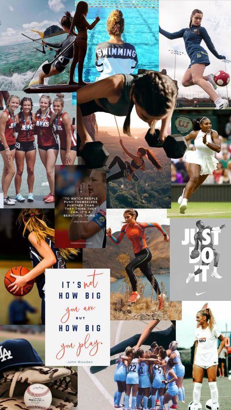 Women in sports mood board Football Fitness, Women In Sports, Football Workouts, Training Fitness Gym, Different Sports, Mood And Tone, Student Athlete, Athletic Training, Popular Sports