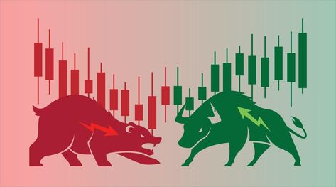 Trade Logo, Bull And Bear, Bear Icon, Stock Chart Patterns, Flower Decorations Diy, Bear Market, Bear Logo, Arrow Design, Birthday Background