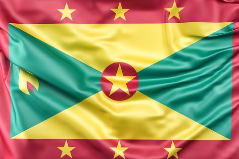 Flag of grenada | Free Photo #Freepik #freephoto #flag-texture #satin-background #satin #silk-background Satin Illustration, Grenada Flag, National Flags, Flag Photo, Texture Background, National Flag, Beaded Rings, Eu Flag, Free Photos