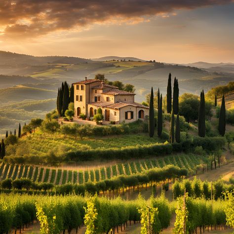 NA Tuscany Italy Countryside Villas, Tuscany Italy Countryside, Italy Countryside, Tuscany Villa, Rustic Romance, Romantic Retreat, In My Dreams, Tuscany Italy, Sunset Views