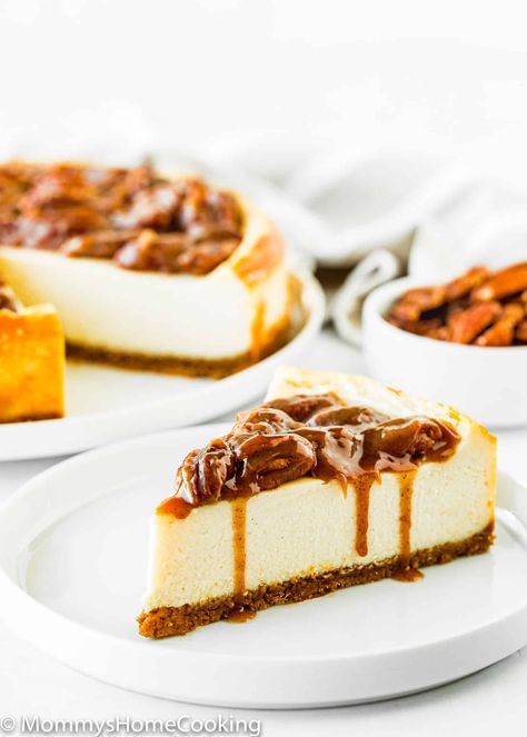 Eggless Pecan Pie, Egg Free Dessert, Egg Free Dessert Recipes, Eggless Dessert Recipes, Eggless Cake Recipes, Pecan Pie Cheesecake Recipe, Pecan Pie Bar, Egg Free Desserts, Pecan Pie Cheesecake