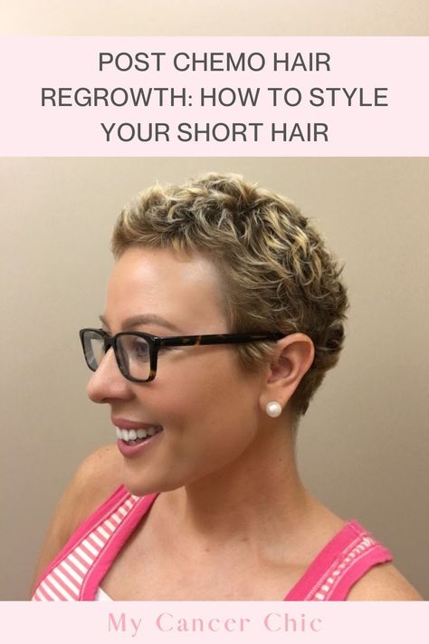 Here is a guide on how to style your short hair after hair regrowth post chemo. Find inspiration for your own unique hair. Hairstyles After Chemo Hair Growth, Pixie Haircut After Chemo, Relaxing Short Hair, Growing Out Chemo Curls, Hair Styles After Chemo, Short Hairstyle Women After Chemo, Short Chemo Hairstyles, Post Chemo Hairstyles Curly Short Hair, Growing Out Chemo Hair