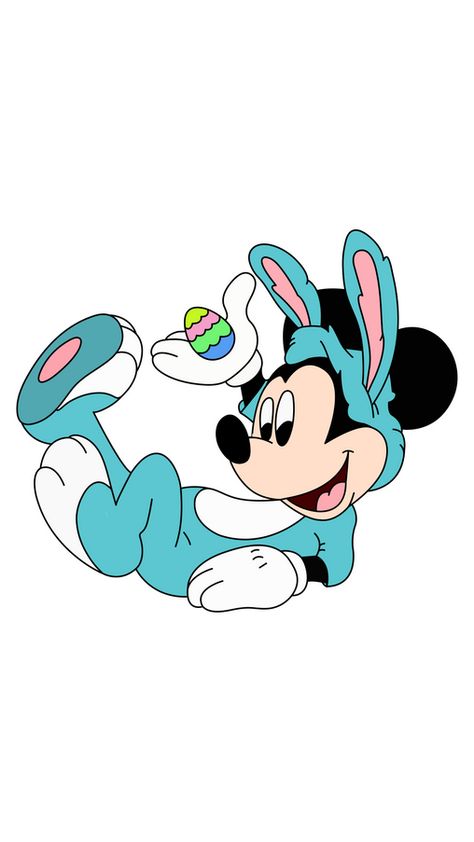 This fanart Mickey Mouse Easter Bunny Sticker combines two well-known symbols of Easter - the bunny and Disney's iconic character, Mickey Mouse. You could have seen this image in Easter decorations,... Easter Mickey Mouse, Easter Characters, Mickey Easter, Easter Bunny Costume, Easter Cartoons, Disney Easter, Bunny Costume, Mouse Crafts, Mickey Mouse Cartoon