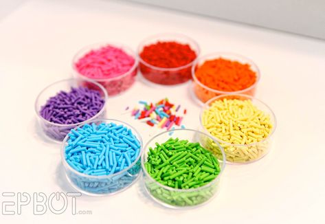 EPBOT: I Want (Fake) Sprinkles! Candy Decorations Diy, Slime Ingredients, Food Tutorials, Fake Food Props, Fake Sprinkles, Cream Mugs, Fake Cupcakes, Vintage Christmas Crafts, Slime Party