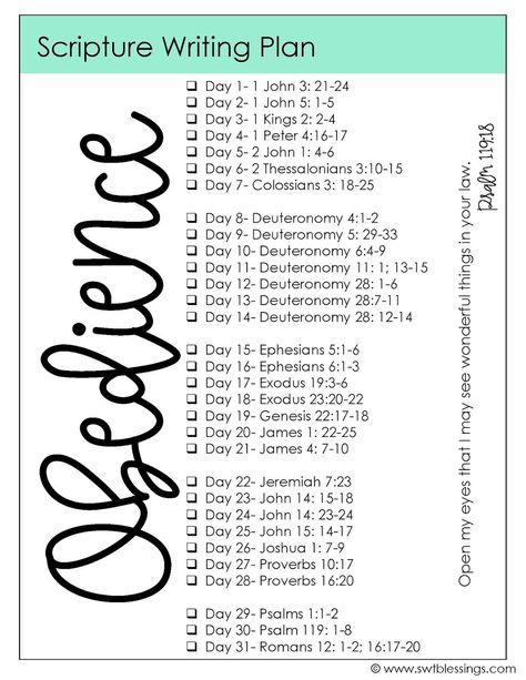 The new topical plan for this month is over the topic of Obedience.    If you ever struggle with doing what G... Romans Scriptures, Bible Study Plan, Scripture Writing Plan, Printable Bible Study, Scripture Writing Plans, Scripture Writing, Quotes Arabic, Writing Plan, Bible Study Help